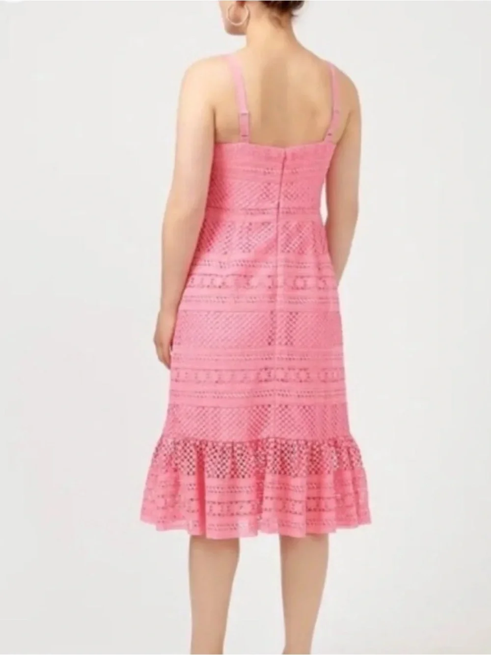J.Crew Lace Eyelet Midi Dress Size 6